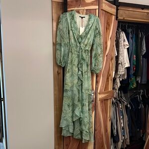 Alex Marie Green Midi Dress